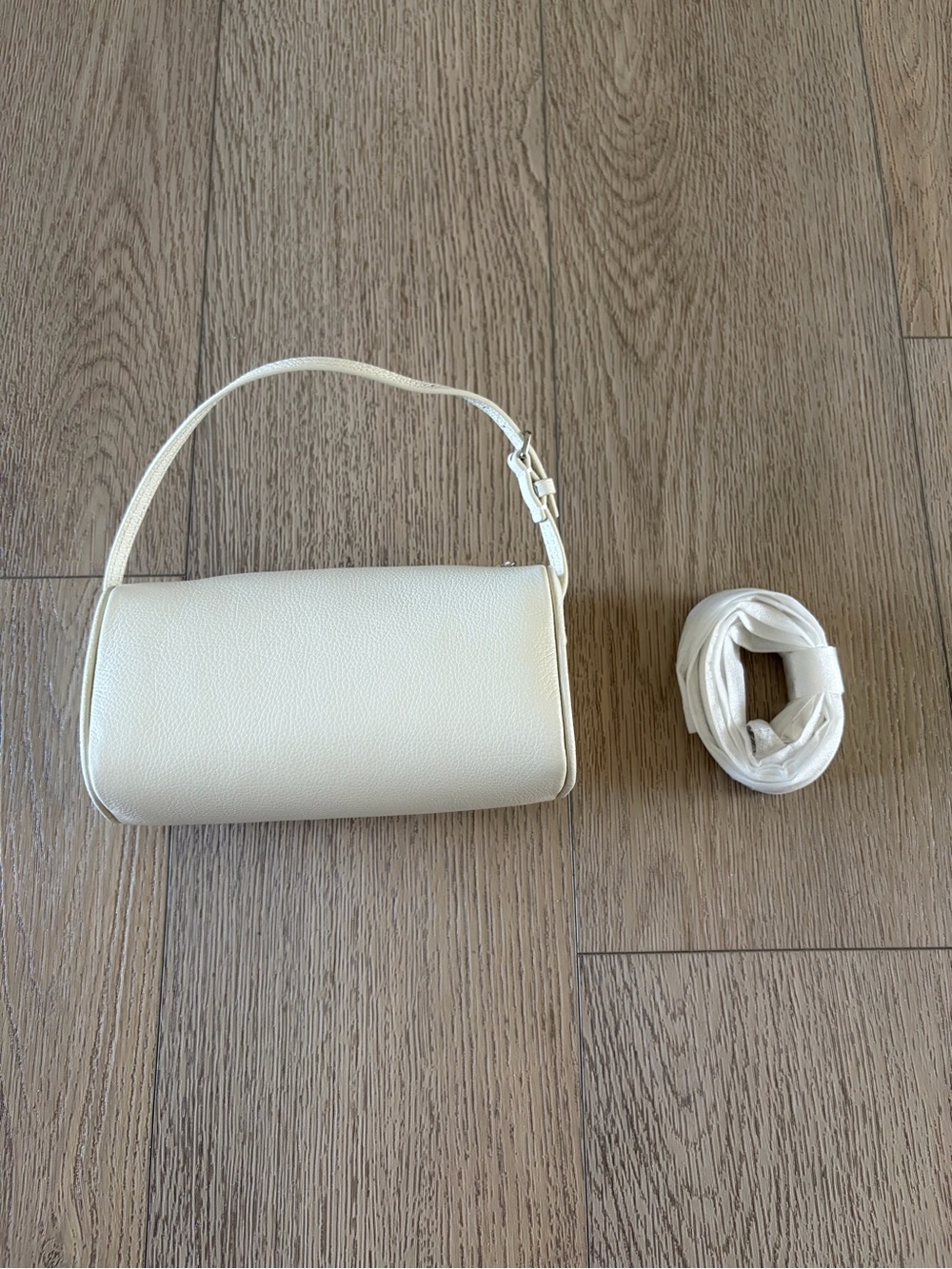 Brand New White Leather Shoulder Bag